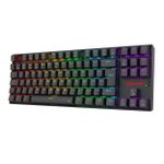 Teclado Mecânico Gamer Sem Fio Redragon Kumara Elite Rainbow Preto Switch Marrom - K552-KRS (PT-BROWN)