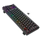 Teclado Mecânico Gamer Sem Fio Redragon Kumara Elite Rainbow Preto Switch Marrom - K552-KRS (PT-BROWN)