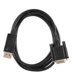 Cabo F3 DisplayPort para VGA  1,8m - JC-DP-VGA1.8