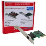 Placa de Rede F3 PCIe Slot Normal e Low Profile 10/100/1000 - JC-PCI-EX