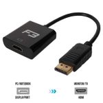 Adaptador F3 DisplayPort para HDMI Fêmea - JC-CB-DMI