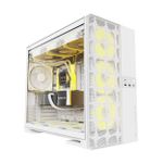 Gabinete Gamer Geometric Future Model 5 Vent Sem Fans Mid Tower Branco - GEO-M5V-W