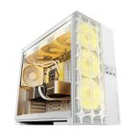 Gabinete Gamer Geometric Future Model 5 Vent Sem Fans Mid Tower Branco - GEO-M5V-W