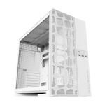 Gabinete Gamer Geometric Future Model 5 Vent Sem Fans Mid Tower Branco - GEO-M5V-W