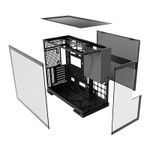Gabinete Gamer Geometric Future Model 5 Sem Fans Mid Tower Preto e Cinza - GEO-M5-BG