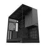 Gabinete Gamer Geometric Future Model 5 Sem Fans Mid Tower Preto e Cinza - GEO-M5-BG