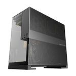 Gabinete Gamer Geometric Future Model 5 Sem Fans Mid Tower Preto e Cinza - GEO-M5-BG