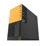 Gabinete Gamer Geometric Future Model 4 King Arthur Sem Fans Mid Tower Preto e Amarelo - GEO-M4-KAB - OPEN BOX