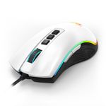 Mouse Gamer Redragon Cobra V2 Special Edition Cypher Branco e Preto RGB - M711A-RGB