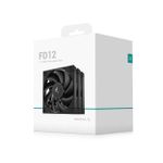 Kit 3x Cooler DeepCool FD12 120mm Preto - R-FD12-BKNPN3-G