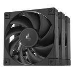 Kit 3x Cooler DeepCool FD12 120mm Preto - R-FD12-BKNPN3-G