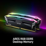 Memória Lexar Ares RGB 32GB (2x16GB) 6000MHz DDR5 Preto - LD5BU016G-R6000GDLA