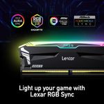 Memória Lexar Ares RGB 32GB (2x16GB) 6000MHz DDR5 Preto - LD5BU016G-R6000GDLA