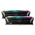 Memória Lexar Ares RGB 32GB (2x16GB) 6000MHz DDR5 Preto - LD5BU016G-R6000GDLA