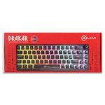 Teclado Mecânico Gamer Kalkan Drakar 65% Rainbow Preto Keycap Pudding Switch Marrom - KLK00052