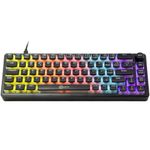 Teclado Mecânico Gamer Kalkan Drakar 65% Rainbow Preto Keycap Pudding Switch Marrom - KLK00052