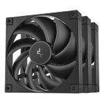 Kit 3x Cooler DeepCool FD14 140mm Preto - R-FD14-BKNPN3-G