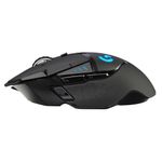 Mouse Gamer sem Fio Logitech G502 Hero 16K RGB Lightspeed 11 Botões 16000DPI Wireless – 910-005566