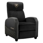 Poltrona Gamer Cougar Ranger Elite Preto e Dourado Veludo Até 135kg - CGR-RAE-GLB