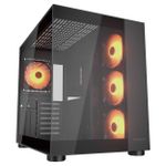 Gabinete Gamer Cougar FV150 RGB c 4 Fans Mid Tower Preto - 385KA10.0001