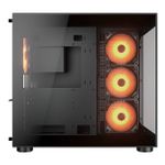Gabinete Gamer Cougar FV150 RGB c 4 Fans Mid Tower Preto - 385KA10.0001