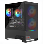 Gabinete Gamer Redragon Carbon RGB Fibra de Carbono Mid Tower Preto - CA-610B