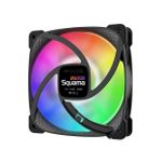 Kit 3x Cooler Geometric Future Squama 2505B 120mm ARGB Preto - GEO-S2505B-3