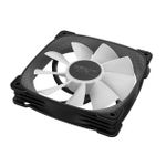 Kit 3x Cooler Geometric Future Squama 2505B 120mm ARGB Preto - GEO-S2505B-3