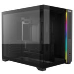 Gabinete Gamer Redragon Wideload Mini Lite RGB Mid Tower Preto - CA-611B
