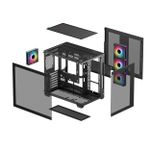 Gabinete Gamer DeepCool CG530 c/ 4 Fans Mid Tower Preto - R-CG530-BKADA4-G-1