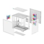 Gabinete Gamer DeepCool CG530 c/ 4 Fans Mid Tower Branco - R-CG530-WHADA4-G-1
