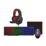 Kit Headset Teclado Mouse Mousepad Gamer Kross Elegance 4 em 1 - KE-GK4100