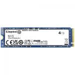 SSD Kingston NV3 4TB NVMe PCIe 4.0 M.2 2280 Leitura 6000MB/s Gravação 5000MB/s - SNV3S/4000G