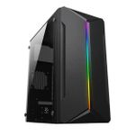 Gabinete Gamer R5 Mants Black RGB Mid Tower