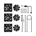Kit 3x Cooler Gamdias Aeolus P2-1203 120mm ARGB Preto