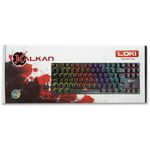 Teclado Mecânico Gamer Kalkan Loki TKL Rainbow Preto Switch Marrom ABNT2 - KLK00014
