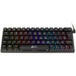 Teclado Mecânico Gamer Kalkan Loki 60% Rainbow Preto Switch Marrom ABNT2 - KLK00015