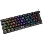 Teclado Mecânico Gamer Kalkan Loki 60% Rainbow Preto Switch Marrom ABNT2 - KLK00015