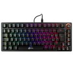 Teclado Mecânico Gamer Kalkan Blaze Pro RGB Preto 75% Gasket Mount Switch Marrom ABNT2 - KLK00016