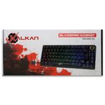 Teclado Mecânico Gamer Kalkan Blaze Pro RGB Preto 75% Gasket Mount Switch Marrom ABNT2 - KLK00016