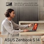 Notebook Asus Zenbook S 14 Intel Core Ultra 7 258V 32GB DDR5 1TB SSD NVMe - UX5406SA-PZ172W
