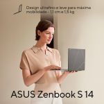 Notebook Asus Zenbook S 14 Intel Core Ultra 7 258V 32GB DDR5 1TB SSD NVMe - UX5406SA-PZ172W