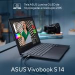 Notebook Asus Vivobook S 14 Intel Core Ultra 7 258V 32GB DDR5 1TB SSD NVMe - S5406SA-PP097W