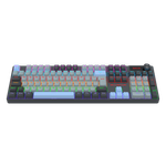 Teclado Mecânico Gamer Redragon Caesura Rainbow Cinza Branco e Azul Switch Marrom ABNT2 -  K718GB-R