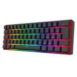 Teclado Magnético Gamer Redragon Fizz RGB Preto 60% Polling Rate 8K Rapid Trigger Switch Linear - K617RGB-M