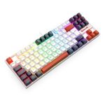 Teclado Mecânico Gamer Redragon Kumara RGB Branco Preto e Vermelho Switch Marrom ABNT2 TKL - K552WLR-RGB