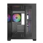 Gabinete Gamer Gamdias Aura GC10M ARGB V2 c/ 3x Fans Mid Tower Preto - AURA GC10M ARGB V2