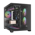 Gabinete Gamer Gamdias Aura GC10M ARGB V2 c/ 3x Fans Mid Tower Preto - AURA GC10M ARGB V2