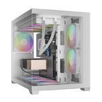 Gabinete Gamer Gamdias Aura GC10M ARGB V2 c/ 3x Fans Mid Tower Branco - AURA GC10M ARGB V2 WH