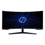 Monitor Gamer Curvo Samsung Odyssey G5 34 UWQHD 165Hz 1ms HDMI DisplayPort - LC34G55TWWLMZD